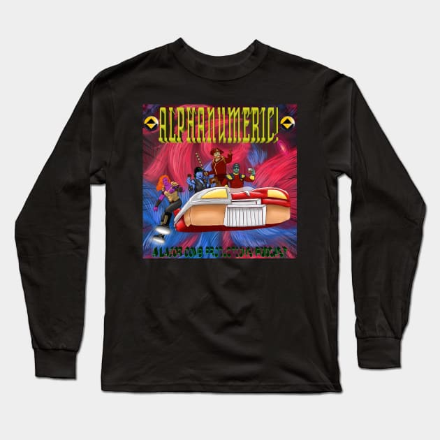ALPHANUMERIC! v2 Long Sleeve T-Shirt by Lazor Comb Productions
